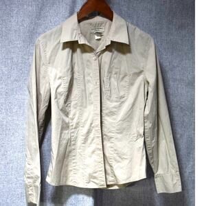 Banana Republic Stretch Khaki Button Down Shirt L